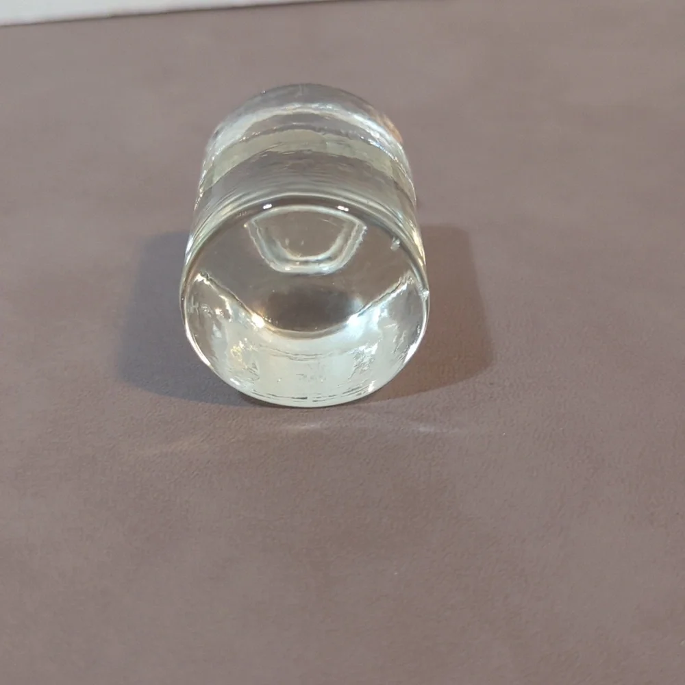 Vintage Clear Glass Scale Weight 1/2 kg Apothecary - Picture 2 of 7